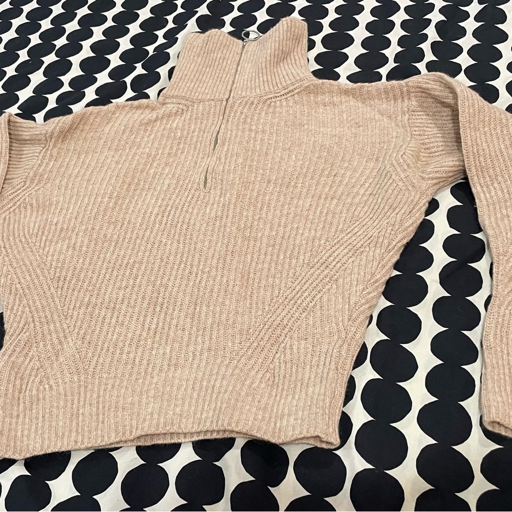 United Colors Of Benetton Beige Turtleneck Sweater